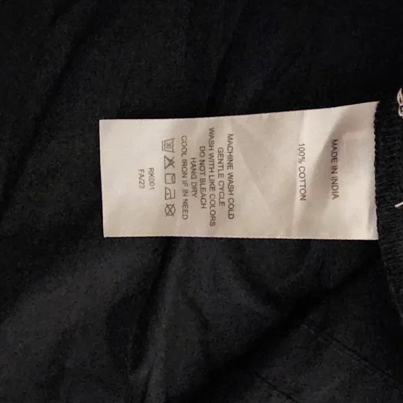 Quince 100% Organic Cotton Tiered Maxi Dress NWT Navy Small - Picture 5 of 6